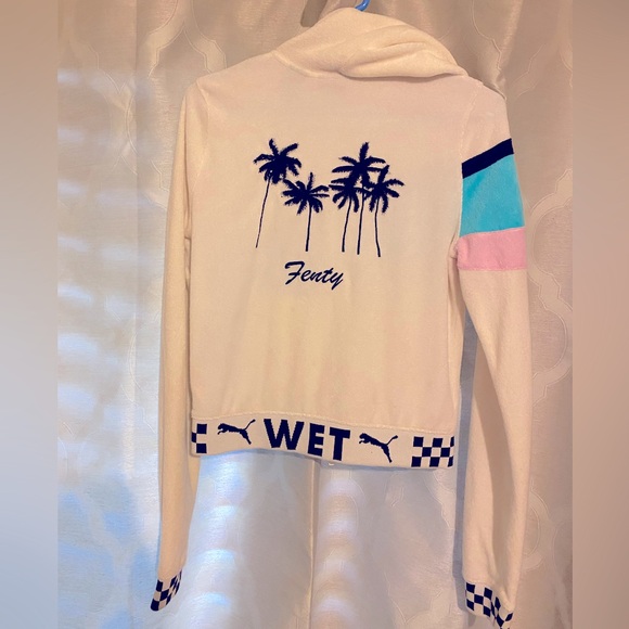 FENTY X PUMA Terrycloth Zip-Up Racing Hoodie - Picture 6 of 8